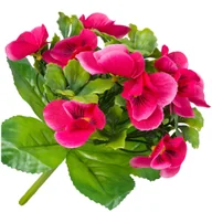 Sztuczne kwiaty - Kwiaty Sztuczne Bratki Bukiet Dekoracyjny Liście Ozdobne Do Stroika Wazonu - miniaturka - grafika 1