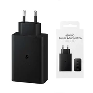 Ładowarki do telefonów - ECOBOX ŁADOWARKA SIECIOWA PD 2xUSB-C 1xUSB EP-T6530 65W CZARNY (45) - miniaturka - grafika 1