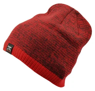Męska Zimowa Czapka Czerwono-czarna z polarem - L/XL TOMORROW ST-511A - Czapki damskie - miniaturka - grafika 1