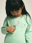 Bluzki dla niemowląt - Reserved - Koszulka z haftowanym napisem - jasnozielony - miniaturka - grafika 1