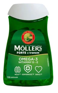 Axellus Mollers Tran Norweski Forte 112 szt. - Witaminy i minerały - miniaturka - grafika 1