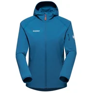 Kurtki i kamizelki sportowe damskie - Kurtka damska Mammut Madris Light ML Hooded Jacket Women Rozmiar: L / Kolor: jasnoniebieski - miniaturka - grafika 1
