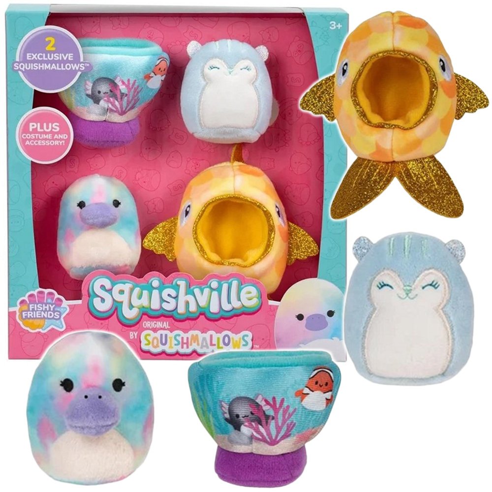 Squishville Maskotki Squishmallows Brindall + Schifra Zestaw Akcesoria