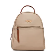 Plecaki - Plecak Nobo NBAG-R0530-CM00 Kremowy - miniaturka - grafika 1
