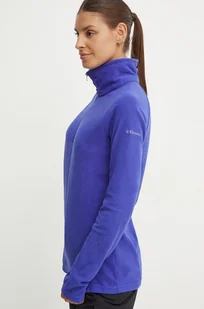 Columbia bluza sportowa Glacial IV damska kolor granatowy gładka - Bluzy damskie - miniaturka - grafika 1