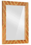 Lustra - Brązowe lustro w ramie w stylu retro H9-Z27 - miniaturka - grafika 1