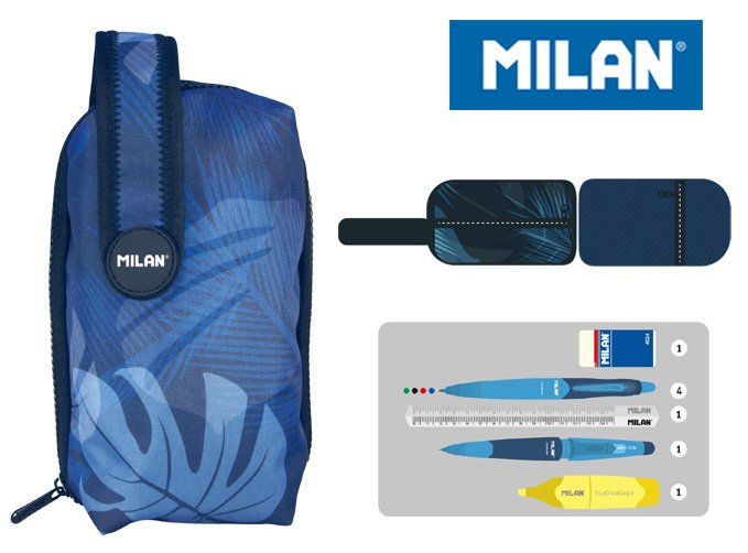 Milan, multipiórnik owalny, Botanic, niebieski