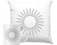 Gadżety dla niej i dla niego - ZESTAW PODUSZKA + KUBEK Linia Kwiat Sztuka Minimalizm Pomysł Na Prezent #11 - miniaturka - grafika 1