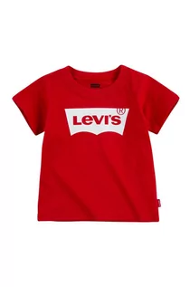 Koszulki dla chłopców - Levi's T-shirt dziecięcy kolor czerwony z nadrukiem - grafika 1