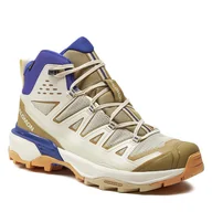 Buty trekkingowe męskie - Trekkingi Salomon X Ultra 360 Edge Mid Gore-Tex L47378100 Bleached Sand / Kelp / Spectrum Blue - miniaturka - grafika 1