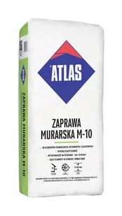 Zaprawa murarska Atlas M10 25 kg - Zaprawy budowlane - miniaturka - grafika 1