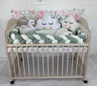 Ochraniacze do łóżeczka - OCHRANIACZ WARKOCZ do łóżeczka OTULACZ 360cm Mocowanie troczki x6 SIATKA DO PRANIA - miniaturka - grafika 1