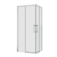 Kabiny prysznicowe - Kabina prysznicowa prostokątna Remix 100 x 70 x 195 cm chrom Sensea - miniaturka - grafika 1