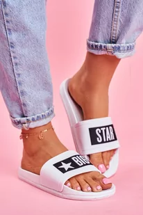 Klapki Damskie Big Star Białe DD274A264-37 - Klapki i japonki damskie - miniaturka - grafika 1