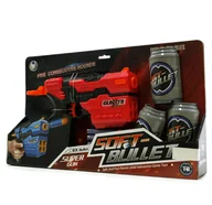 Zabawki militarne - Pistolet Soft Bullet Karabin + 8 Strzałek Do Nerf - miniaturka - grafika 1