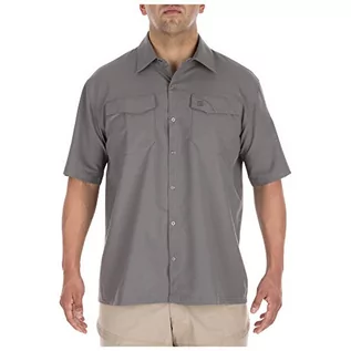 Koszule męskie - 5.11 Męska koszula z krótkim rękawem Freedom Flex Szary Burza L - grafika 1