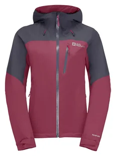 Jack Wolfskin Kurtka przeciwdeszczowa "Go Hike" w kolorze bordowym - Kurtki i kamizelki sportowe damskie - miniaturka - grafika 1