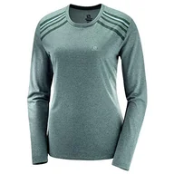 Koszulki i topy damskie - Salomon damska koszulka sportowa z długim rękawem, Comet Classic LS TEE W, poliester, zielone szczyty, rozmiar S, LC1153700 - miniaturka - grafika 1