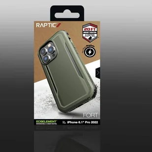 Raptic X-Doria Fort Case etui iPhone 14 Pro z MagSafe pancerny pokrowiec zielony - Etui i futerały do telefonów - miniaturka - grafika 9