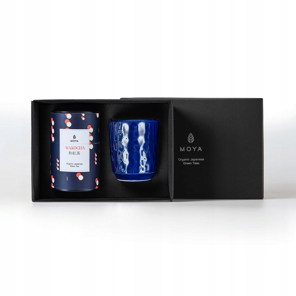 Zestaw prezentowy organiczna czarna herbata Moya Wakocha i kubek Ukiyo