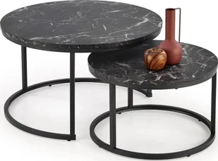 Halmar Zestaw 2 stolików JAVA czarny marmur HALMAR - Ławy i stoliki kawowe - miniaturka - grafika 1