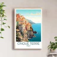 Obrazy i zdjęcia na płótnie - Włochy - Cinque Terre - Plakat, pamiątka dla podróżnika - miniaturka - grafika 1