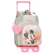 Plecaki szkolne i tornistry - Joumma Disney Minnie Wild Nature Plecak Przedszkolny z wózkiem Zielony 23x28x10 cms Poliester 6,44L, Zielony, Plecak przedszkolny z wózkiem - miniaturka - grafika 1