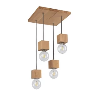 Spotlight Trongo Square lampa wisząca 4-punktowa dąb olejowany/antracyt 7161474 7161474 - Lampy sufitowe - miniaturka - grafika 1