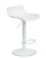Taborety i hokery - Biały designerski hoker nowoczesny M0-H10 - miniaturka - grafika 1