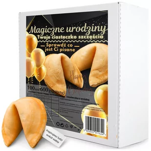 D&D Fun Cookies / Zestaw Ciasteczek "Cookies Classic Happy Birthday Black" 100 Sztuk 600G - Desery dla dzieci - miniaturka - grafika 1