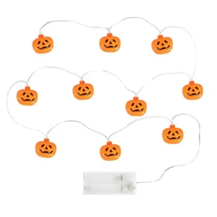 Girlanda świetlna LED dynie pomarańczowe halloween - Balony i akcesoria - miniaturka - grafika 1