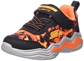 Sneakersy damskie - Skechers 400124N BKOR Sneakersy, czarne tekstylne/czarne syntetyczne/pomarańczowe wykończenie, 40 UK, Czarna tkanina czarna syntetyczna pomarańczowa wykończenie - miniaturka - grafika 1