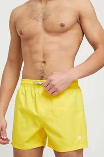 Stroje kąpielowe - Pepe Jeans szorty kąpielowe Finn kolor żółty - grafika 1