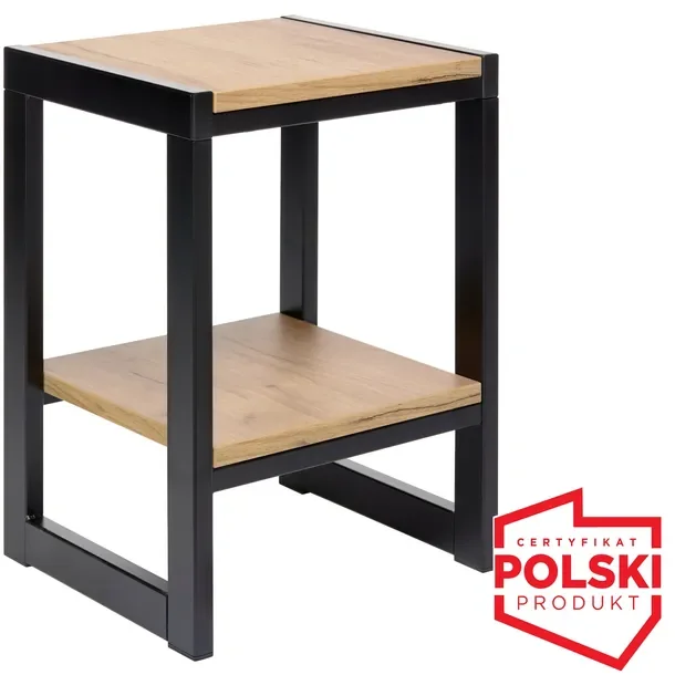 Solidny STOLIK METALOWY mebel złożony PRODUKT POLSKI - szafka nocna Stkr/2p