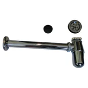 Syfony - Syfon butelkowy umywalkowy chromowany, metalowy - miniaturka - grafika 1