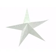 Ozdoby bożonarodzeniowe - Gwiazda świąteczna papierowa 30 cm biała - miniaturka - grafika 1