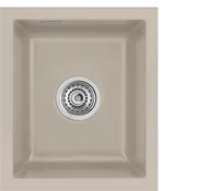 Zlewozmywaki - SYSTEMCERAM Zlewozmywak Mera 32 U Fango, ceramiczny, korek manualny - miniaturka - grafika 1