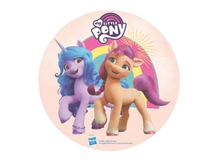 Dekoracyjny opłatek tortowy My Little Pony - 20 cm - 1 szt. - Ciasta i półprodukty do ciast - miniaturka - grafika 1