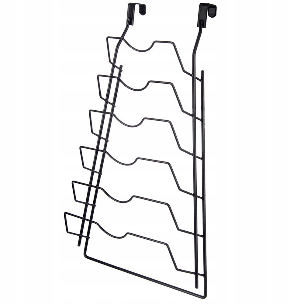 Wieszak na pokrywki metalowy czarny RADKA
