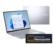 Laptopy - ASUS VivoBook 14X K3405VC i5-13500H/16GB/512GB/RTX3050/W11 Srebrny 36M - miniaturka - grafika 1