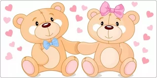 Naklejka na ścianę dla dzieci - Miś, Misie 18, 200x100 cm - Naklejki na ścianę - miniaturka - grafika 1