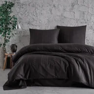 Pościel - Pościel 140x200 satyna bawełniana Capital Anthracite Exclusive - miniaturka - grafika 1