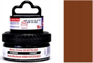 Środki do obuwia i ubrań - ŚREDNIA BRĄZOWA Pasta do butów ze skóry licowej WOSK Krem do obuwia + GĄBKA - miniaturka - grafika 1