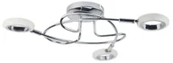 Lampy sufitowe - Candellux Lighting reflektorki LED na sufit AURELION 98-65582 nowoczesna lampa sufitowa ringi chrom 98-65582 - miniaturka - grafika 1