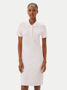 Tommy Hilfiger Sukienka codzienna WW0WW43228 Różowy Slim Fit - Sukienki - miniaturka - grafika 1
