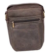 Torby męskie - Saszetka męska z naturalnej skóry Wild 250587-MH - miniaturka - grafika 1