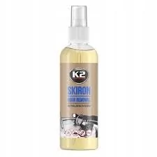 K2 SKIRON 250ML. V023 BEZWONNY NEUTRALIZATOR ZAPACHÓW NIE TYLKO MASKUJE, ALE SKUTECZNIE NEUTRALIZUJE NIEPRZYJEMNE ZAPACHY POCHODZENIA ORGANICZNEGO - Zapachy samochodowe - miniaturka - grafika 1