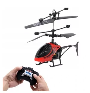 Helikopter Zdalnie Sterowany Led Dla Dzieci Czerwony - Zabawki zdalnie sterowane - miniaturka - grafika 1