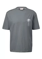 Koszulki męskie - s.Oliver T-shirt męski, krótki rękaw, szary, 5XL - miniaturka - grafika 1