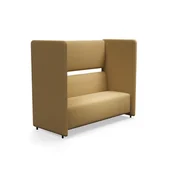 Inne meble biurowe - Sofa CLEAR SOUND, 3-osobowa, tkanina Pod CS, żółty - miniaturka - grafika 1